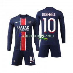 Koszulka Paris Saint-Germain O Dembele 10 2024-2025 Domowa Długie Rękawy ,Dziecięca