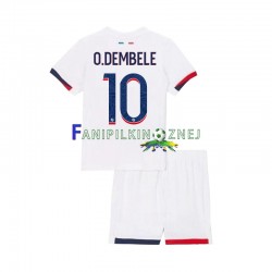 Koszulka Paris Saint-Germain Ousmane Dembele 10 2024-2025 Wyjazdowa Krótkie Rękawy ,Dziecięca