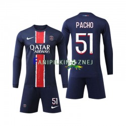 Koszulka Paris Saint-Germain Pacho 51 2024-2025 Domowa Długie Rękawy ,Dziecięca