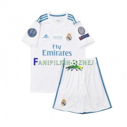 Koszulka Real Madryt 2017 Retro Domowa Krótkie Rękawy ,Dziecięca