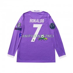 Koszulka Real Madryt Cristiano Ronaldo 7 2016 Retro Wyjazdowa Długie Rękawy ,Męska