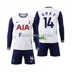 Koszulka Tottenham Spurs Gray 14 2024-2025 Domowa Długie Rękawy ,Dziecięca