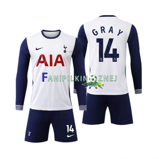 Koszulka Tottenham Spurs Gray 14 2024-2025 Domowa Długie Rękawy ,Dziecięca Koszulka Tottenham Spurs Gray 14 2024-2025 Domowa Długie Rękawy ,Dziecięca