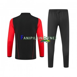 AS Roma Czarny Komplet Bluzy Treningowe 2023-2024