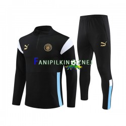 Manchester City Czarny Komplet Bluzy Treningowe 2023-2024