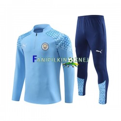 Manchester City Niebieski Komplet Bluzy Treningowe 2023-2024