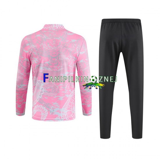 Real Madryt Różowy Komplet Bluzy Treningowe Dragon 2023-2024