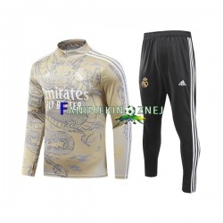 Real Madryt Żółty Komplet Bluzy Treningowe Dragon 2023-2024