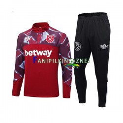 West Ham United Czerwony Komplet Bluzy Treningowe 2023-2024