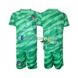 Koszulka Atlético Madryt Zielony Bramkarska 2023-2024 Wyjazdowa Krótkie Rękawy ,Dziecięca