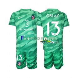 Koszulka Atlético Madryt Zielony Jan Oblak 13 Bramkarska 2023-2024 Wyjazdowa Krótkie Rękawy ,Dziecięca