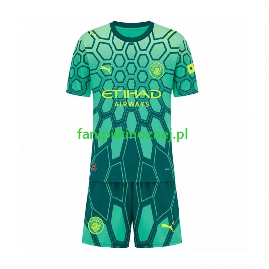 Koszulka Manchester City Bramkarska 2026-2027 Domowa Krótkie Rękawy ,Dziecięca
