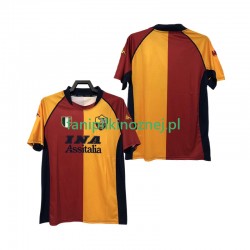 Koszulka AS Roma 2000-2001 Retro Domowa Krótkie Rękawy ,Męska