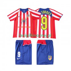 Koszulka Atlético Madryt F TORRES 9 2005 Retro 2004 Domowa Krótkie Rękawy ,Dziecięca