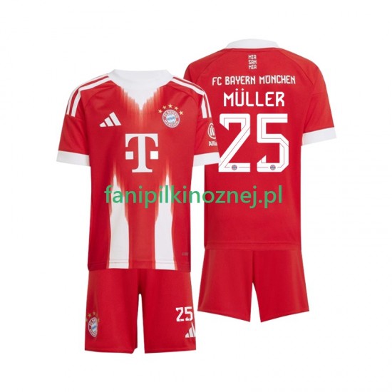 Koszulka Bayern Monachium Thomas Muller 25 2025-2026 Domowa Krótkie Rękawy ,Dziecięca