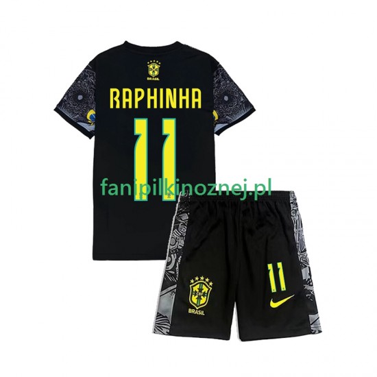 Reprezentacji Brazylii RAPHINHA 11 Cheist the Redeemer Football Shirts 2024 Domowa Krótkie Rękawy ,Dziecięca