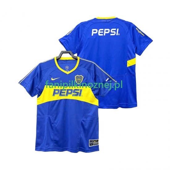 Koszulka CA Boca Juniors 2003 Retro 2004 Domowa Krótkie Rękawy ,Męska