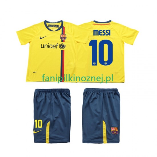 Koszulka FC Barcelona Lionel Messi 10 2009 Retro 2008 Wyjazdowa Krótkie Rękawy ,Dziecięca