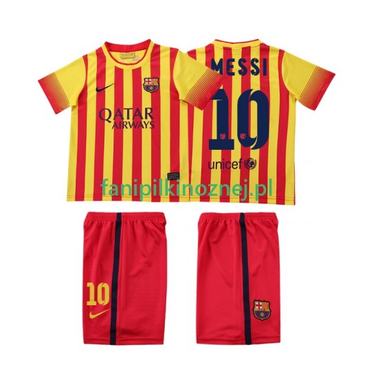 Koszulka FC Barcelona Lionel Messi 10 2013 2014 Retro Wyjazdowa Krótkie Rękawy ,Dziecięca