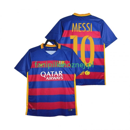 Koszulka FC Barcelona Lionel Messi 10 2015-2016 Retro Domowa Krótkie Rękawy ,Męska