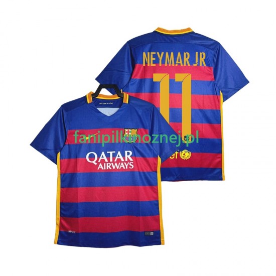 Koszulka FC Barcelona Neymar JR 11 2015-2016 Retro Domowa Krótkie Rękawy ,Męska