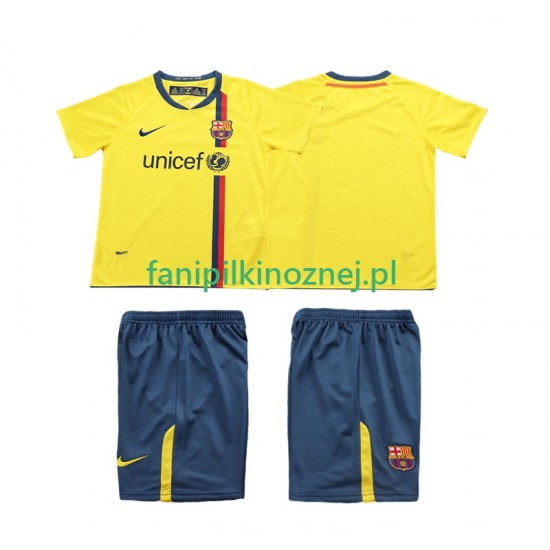 Koszulka FC Barcelona 2009 Retro 2008 Wyjazdowa Krótkie Rękawy ,Dziecięca