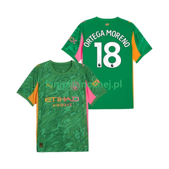 Koszulka Manchester City ORTEGA MORENO 18 Bramkarska 2025-2026 Domowa Krótkie Rękawy ,Męska