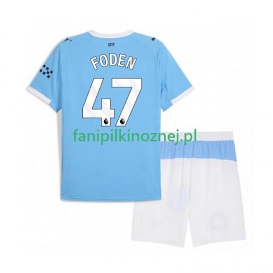 Koszulka Manchester City Phil Foden 47 2025-2026 Domowa Krótkie Rękawy ,Dziecięca