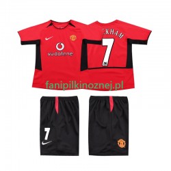 Koszulka Manchester United BECKHAM 7 Retro 2004 2002 Domowa Krótkie Rękawy ,Dziecięca