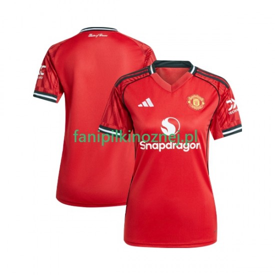 Koszulka Manchester United 2025-2026 Domowa Krótkie Rękawy ,Damska