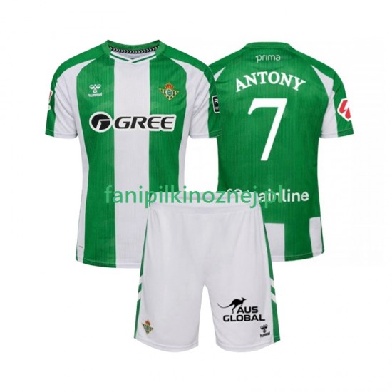 Koszulka Real Betis Antony 7 2025-2026 Domowa Krótkie Rękawy ,Dziecięca