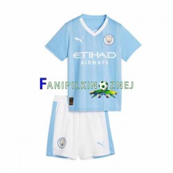 Koszulka Manchester City 2023-2024 Domowa Krótkie Rękawy ,Dziecięca