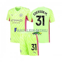 Koszulka Manchester City Ederson Moraes 31 Bramkarska 2023-2024 Trzeci Krótkie Rękawy ,Dziecięca