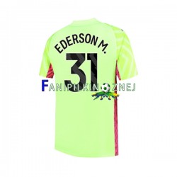 Koszulka Manchester City Ederson Moraes 31 Bramkarska 2023-2024 Trzeci Krótkie Rękawy ,Męska