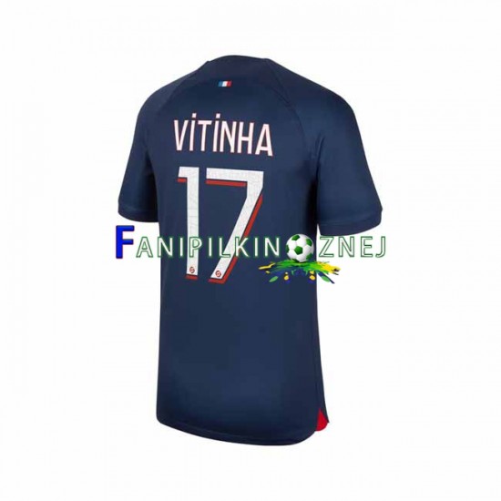 Koszulka Paris Saint-Germain Vitinha 17 2023-2024 Domowa Krótkie Rękawy ,Męska Koszulka Paris Saint-Germain Vitinha 17 2023-2024 Domowa Krótkie Rękawy ,Męska