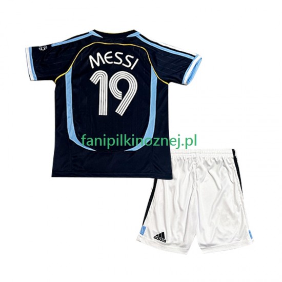 Koszulka Reprezentacji Argentyny Lionel Messi 19 Retro 2006 Wyjazdowa Krótkie Rękawy ,Dziecięca Koszulka Reprezentacji Argentyny Lionel Messi 19 Retro 2006 Wyjazdowa Krótkie Rękawy ,Dziecięca