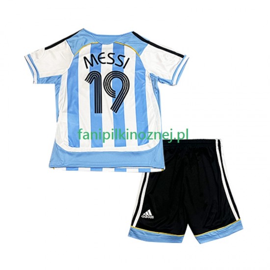 Koszulka Reprezentacji Argentyny Lionel Messi 19 Retro 2006 Domowa Krótkie Rękawy ,Dziecięca Koszulka Reprezentacji Argentyny Lionel Messi 19 Retro 2006 Domowa Krótkie Rękawy ,Dziecięca