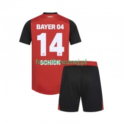 Koszulka Bayer 04 Leverkusen Patrik Schick 14 2024-2025 Domowa Krótkie Rękawy ,Dziecięca