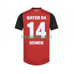 Koszulka Bayer 04 Leverkusen Patrik Schick 14 2024-2025 Domowa Krótkie Rękawy ,Męska