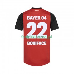 Koszulka Bayer 04 Leverkusen Victor Boniface 22 2024-2025 Domowa Krótkie Rękawy ,Męska