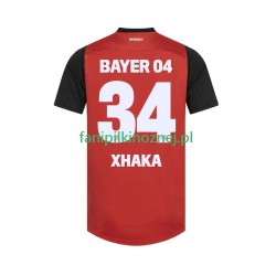 Koszulka Bayer 04 Leverkusen XHAKA 34 2024-2025 Domowa Krótkie Rękawy ,Męska