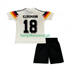 Koszulka Reprezentacji Niemiec Klinsmann 18 1990 Retro Domowa Krótkie Rękawy ,Dziecięca