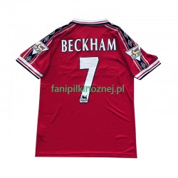 Koszulka Manchester United Beckham 7 Retro 1998 1999 Domowa Krótkie Rękawy ,Męska