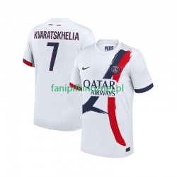 Koszulka Paris Saint-Germain Khvicha Kvaratskhelia 7 2024-2025 Wyjazdowa Krótkie Rękawy ,Męska