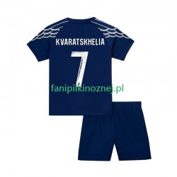 Koszulka Paris Saint-Germain Khvicha Kvaratskhelia 7 2024-2025 Czwarty Krótkie Rękawy ,Dziecięca