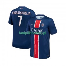 Koszulka Paris Saint-Germain Khvicha Kvaratskhelia 7 2024-2025 Domowa Krótkie Rękawy ,Męska
