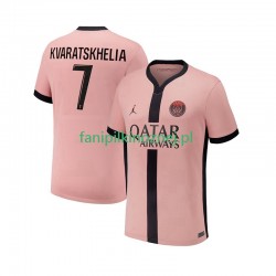 Koszulka Paris Saint-Germain Khvicha Kvaratskhelia 7 2024-2025 Trzeci Krótkie Rękawy ,Męska