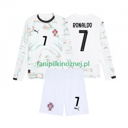 Koszulka Reprezentacji Portugalii Cristiano Ronaldo 7 2025 Wyjazdowa Długie Rękawy ,Dziecięca