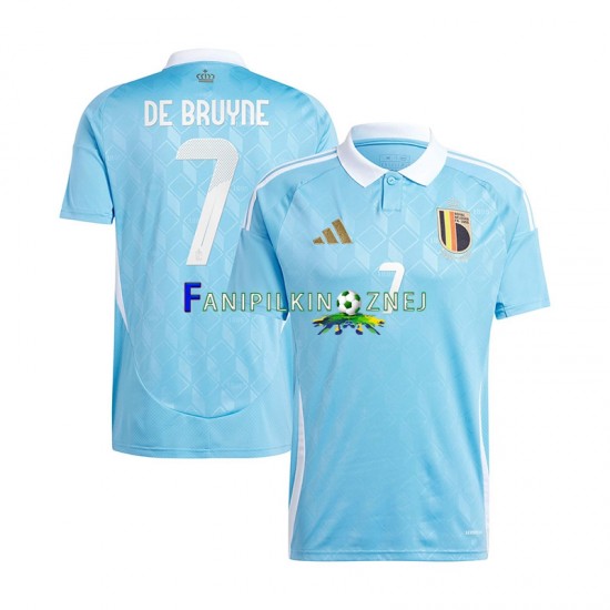 Koszulka Reprezentacji Belgii De Bruyne 7 ME 2024 Wyjazdowa Krótkie Rękawy ,Męska Koszulka Reprezentacji Belgii De Bruyne 7 ME 2024 Wyjazdowa Krótkie Rękawy ,Męska