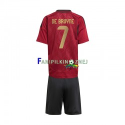 Koszulka Reprezentacji Belgii De Bruyne 7 ME 2024 Domowa Krótkie Rękawy ,Dziecięca